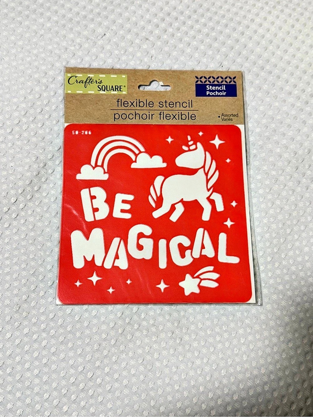 Crafter's Square Be Magical flexible stencil Flexible Stencil NWT